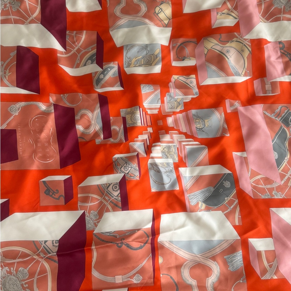 Hermes silk scarf